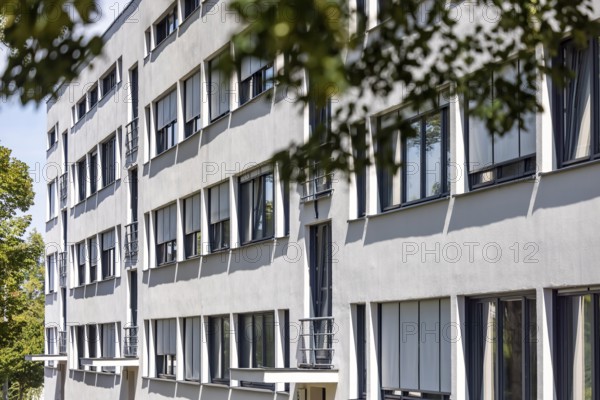 Weissenhof Estate on the Killesberg in Stuttgart. The Werkbund Estate was built in 1927 by the Deutscher Werkbund under the direction of Ludwig Mies van der Rohe by leading representatives of Neues Bauen, partly using experimental materials. Stuttgart, Baden-Württemberg, Germany