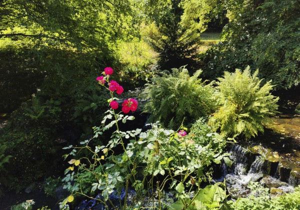 Rose Island in Bergpark Wilhelmshöhe, UNESCO World Heritage Site, Kassel, Hesse, Germany