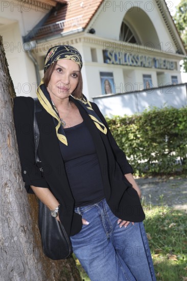 Anouschka Renzi at the press conference on the new season's programme at the palace gardens Theater on 27.08.25