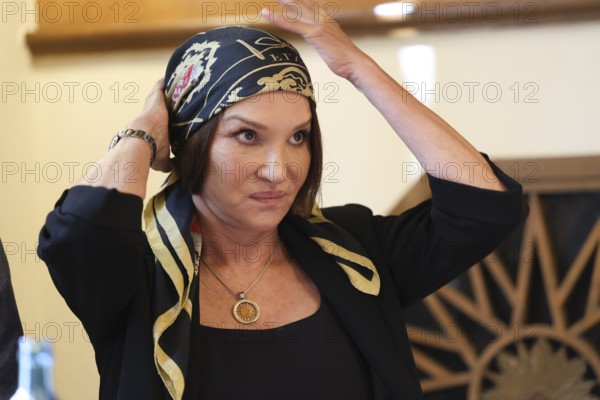 Anouschka Renzi at the press conference on the new season's programme at the palace gardens Theater on 27.08.25