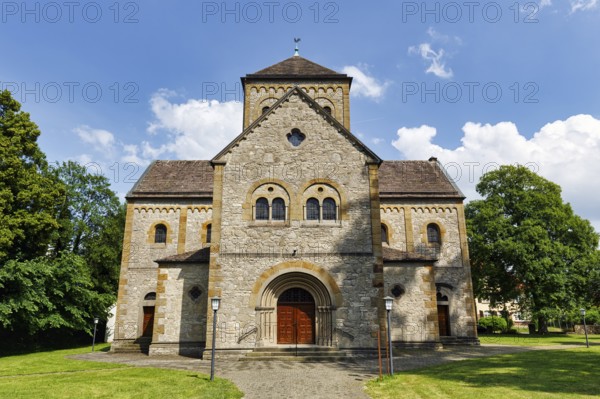 Listed Catholic parish church of St Maximilian, Willebadessen, Höxter, Teutoburg Forest nature park Park, North Rhine-Westphalia, Germany