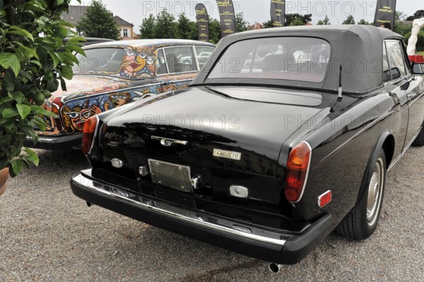 Rear view of an elegant, classic Rolls-Royce convertible, Retro Classics meets Baroque, Ludwigsburg, Baden-Württemberg, Germany