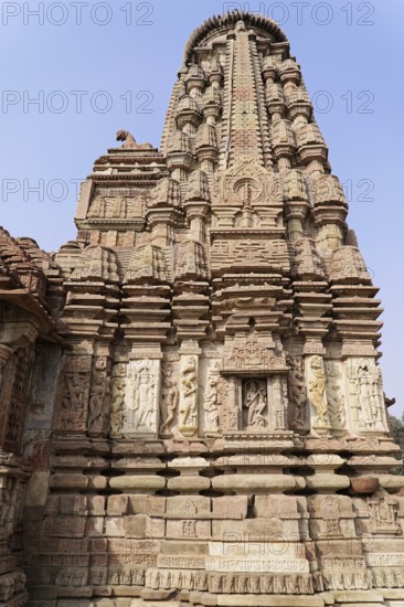 Kota, Rajasthan, North India, Asia, Impressive historical temple with detailed stone carvings, India