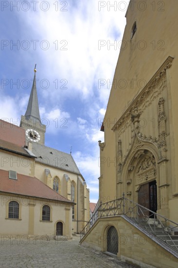 St Michael's Chapel and St Andrew's Church, St Michael, Ochsenfurt, Lower Franconia, Franconia, Bavaria, Germany
