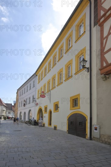 Tourist information centre, historic building, Hauptstraße, Ochsenfurt, Lower Franconia, Franconia, Bavaria, Germany