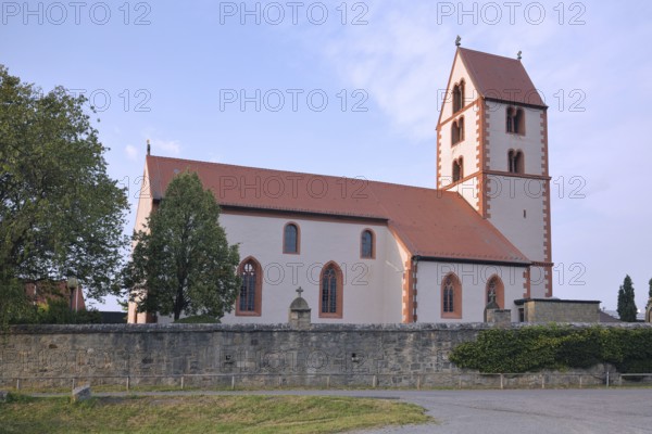 Romanesque Church of St John the Baptist, Brendlorenzen, Bad Neustadt an der Saale, Rhön, Lower Franconia, Franconia, Bavaria, Germany