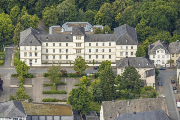 Aerial view, labour court Arnsberg, Arnsberg, Ruhr area, North Rhine-Westphalia, Germany, labour court, authority, DE, Europe, aerial view, aerial photography, aerial photography, overview, bird's-eye view, overview
