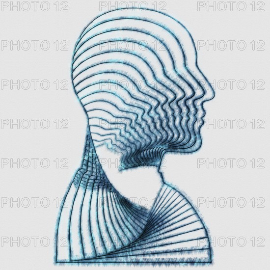 Male Silhouette, Mind and Identity Psychology Concept