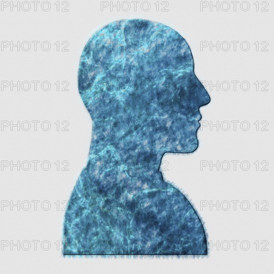 Male Silhouette, Mind and Identity Psychology Concept
