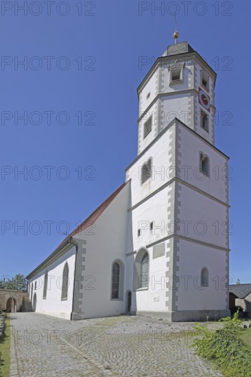 St Nicholas Church built in 1510, Winterhausen, Eibelstadt, Lower Franconia, Franconia, Bavaria, Germany