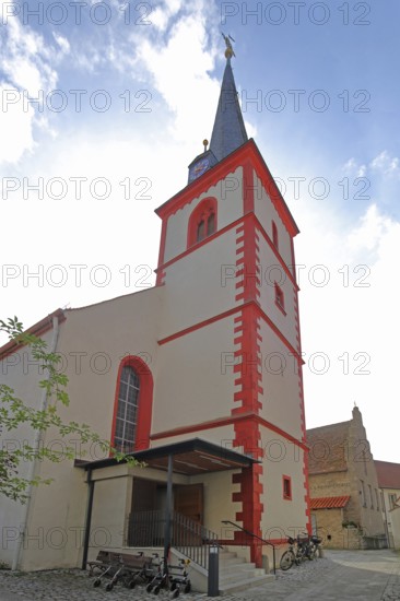 St Stephen's Church, fortified church, Marktsteft, Lower Franconia, Franconia, Bavaria, Germany