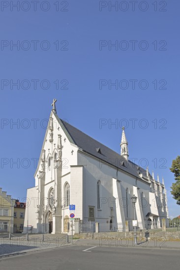 Late Gothic knight's chapel, Marienkapelle, Haßfurt, Lower Franconia, Franconia, Bavaria, Germany
