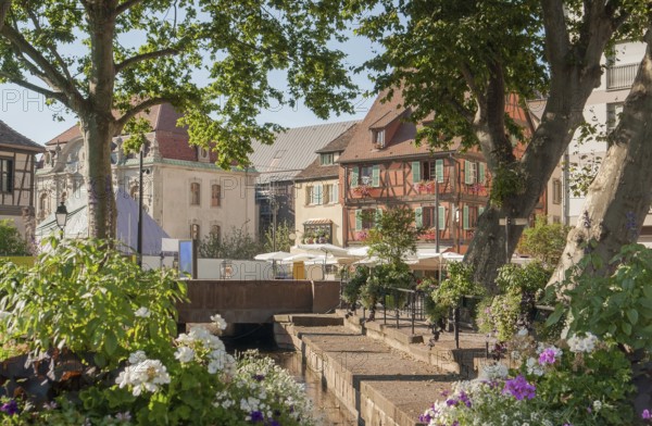 Part of the old town in Colmar, Alsace, France, named little Venice