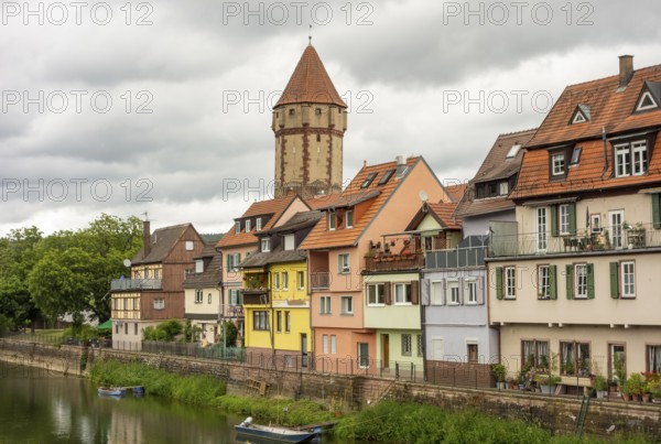 City view of Wertheim am Main in Southern Germany at summer time