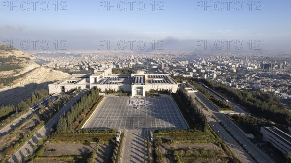 Syrian opposition forces take control of the presidential palace in Damascus after Bashar al-Assad fled to Russia following the collapse of his regime. Damascus, Syria. December 8, 2024, Damascus, Damascus, Syria
