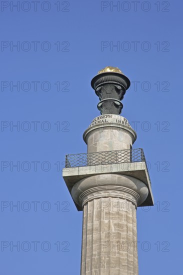 Constitution column built in 1821 and monument to the Bavarian constitution of 1818, political constitution, Gaibach, Volkach, Lower Franconia, Franconia, Bavaria, Germany
