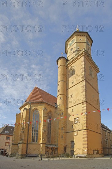 St Bartholomew's Church built 15th century, Volkach, Lower Franconia, Franconia, Bavaria, Germany