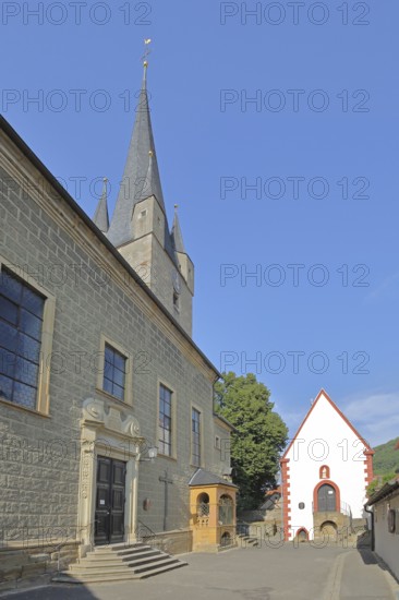 St Michael's Church and Anna Chapel, Zeil am Main, Lower Franconia, Franconia, Bavaria, Germany