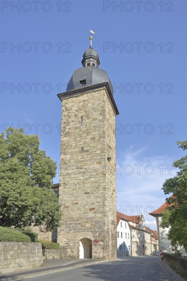 Medieval witches' tower, town tower, Zeil am Main, Lower Franconia, Franconia, Bavaria, Germany
