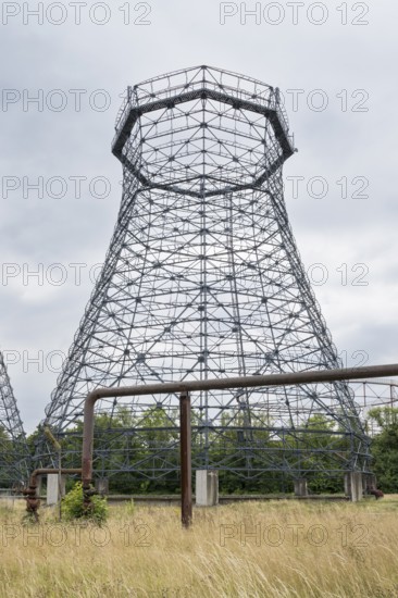 Scaffolding of a former cooling tower, coking plant, Zollverein Coal Mine Industrial Complex, UNESCO World Heritage Site, Route of Industrial Heritage, Essen, Ruhr area, North Rhine-Westphalia, Germany