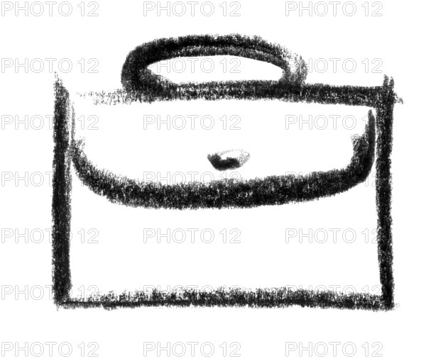 Crayon-sketched illustration of a dispatch case