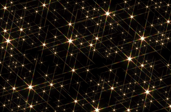 Black background blotched with shiny stars