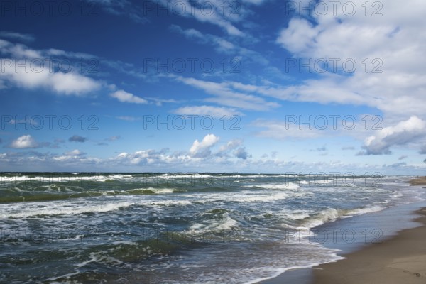 Clouds and sea on Prerow Weststrand, Ruegen, Prerow Weststrand, Ruegen, Germany