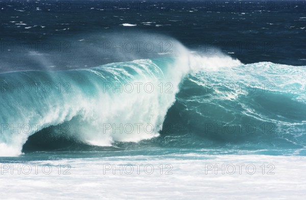 Powerful waves at Bajo del Corral on the Canary Island of La Graciosa, Canary Islands, La Graciosa, Lanzarote, Spain