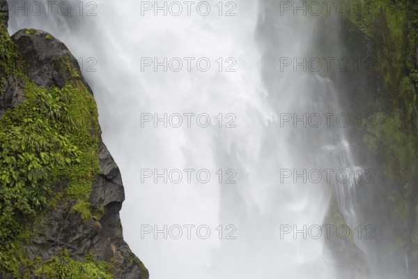 Waterfall, detail photo, New Zealand