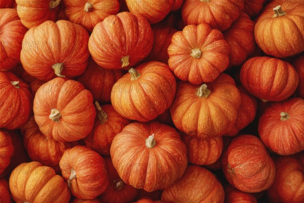 Hokkaido pumpkin, edible pumpkin, full-size, AI generated