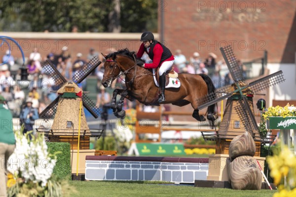 Pedro Pasquel of Mexico, riding Chakkalou PS, competes in the first round of the 2025 BMO Nations Cup during the Spruce Meadows Masters on September 6, 2025 in Calgary, Alberta, Canada, North America