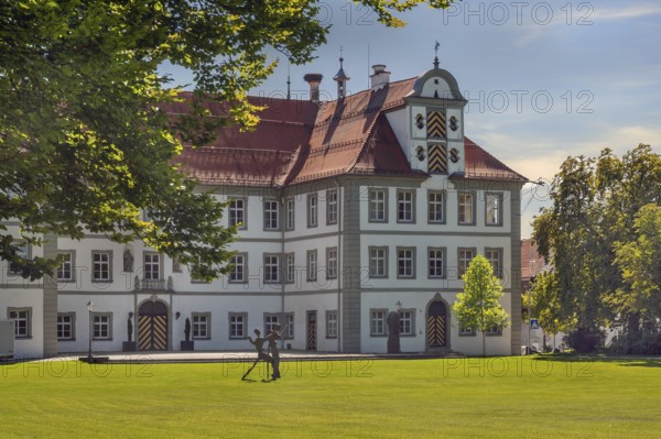New castle with castle park in Kisslegg, Allgäu, Baden-Württemberg, Germany
