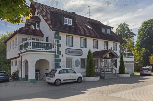 Joker, casino arcade in Kisslegg, Allgäu, Baden-Württemberg, Germany