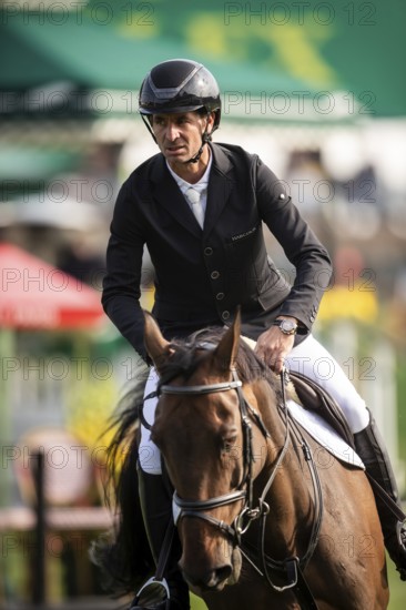 Steve Guerdat of Switzerland, riding Venard de Cerisy competes in the 2025 Spruce Meadows Masters on September 4, 2025 in Calgary, Alberta, Canada, North America