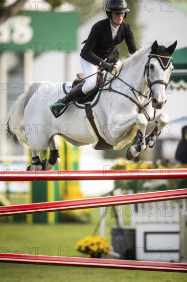 Hilary Scott or Australia, riding Oaks Milky Way competes in the 2025 Spruce Meadows Masters on September 4, 2025 in Calgary, Alberta, Canada, North America