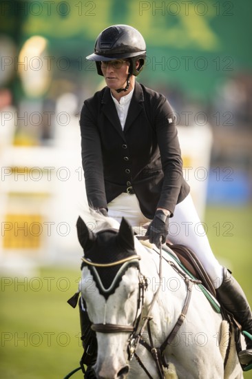 Hilary Scott or Australia, riding Oaks Milky Way competes in the 2025 Spruce Meadows Masters on September 4, 2025 in Calgary, Alberta, Canada, North America