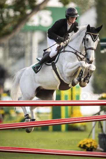 Hilary Scott or Australia, riding Oaks Milky Way competes in the 2025 Spruce Meadows Masters on September 4, 2025 in Calgary, Alberta, Canada, North America