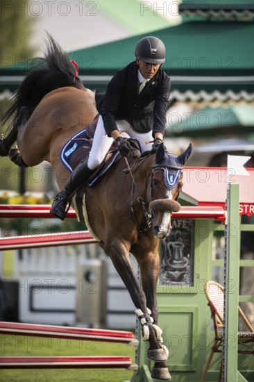 Sameh El Dahan or Great Britain, riding WKD Toronto competes in the 2025 Spruce Meadows Masters on September 4, 2025 in Calgary, Alberta, Canada, North America