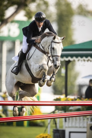 Armando Trapote of Spain, riding Caept'n Hook competes in the 2025 Spruce Meadows Masters on September 4, 2025 in Calgary, Alberta, Canada, North America