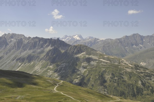 Mountain panorama of Savoy near Valloire