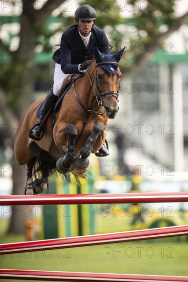 Ben Maher of Great Britain, riding Enjeu De Grisien competes in the 2025 Spruce Meadows Masters on September 4, 2025 in Calgary, Alberta, Canada, North America