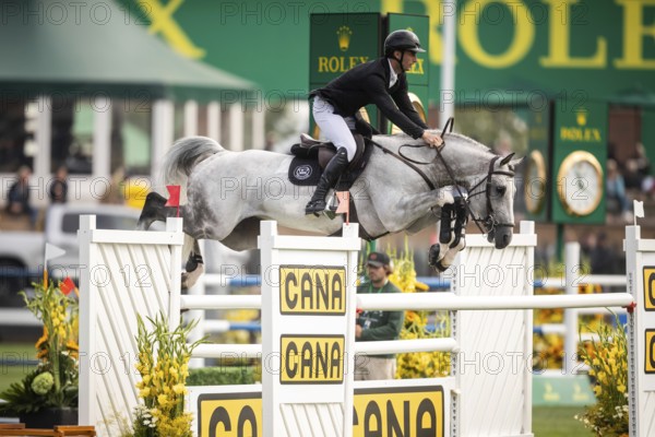 Richard Vogel of Germany, riding Cloudio competes in the 2025 Spruce Meadows Masters on September 4, 2025 in Calgary, Alberta, Canada, North America