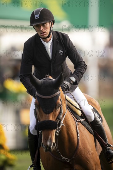 Andreas Schou of Denmark, riding Billy Matador competes in the 2025 Spruce Meadows Masters on September 4, 2025 in Calgary, Alberta, Canada, North America