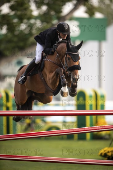Andreas Schou of Denmark, riding Billy Matador competes in the 2025 Spruce Meadows Masters on September 4, 2025 in Calgary, Alberta, Canada, North America