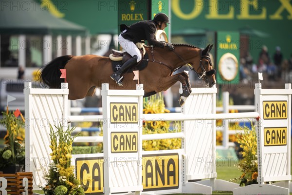 Andreas Schou of Denmark, riding Billy Matador competes in the 2025 Spruce Meadows Masters on September 4, 2025 in Calgary, Alberta, Canada, North America