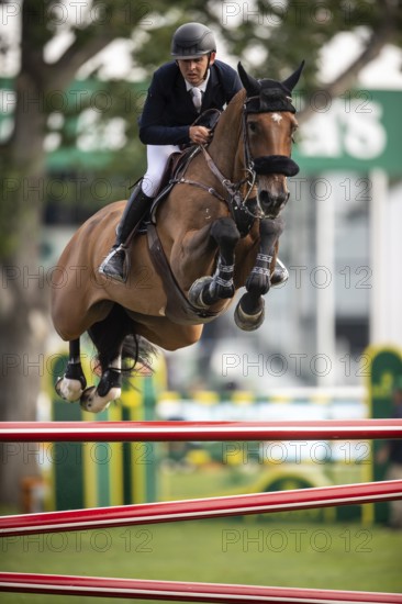 Bertram Allen of Ireland, riding Qonquest De Rigo competes in the 2025 Spruce Meadows Masters on September 4, 2025 in Calgary, Alberta, Canada, North America