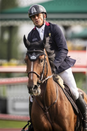 Olivier Robert of France, riding Iglesias D.V. competes in the 2025 Spruce Meadows Masters on September 4, 2025 in Calgary, Alberta, Canada, North America