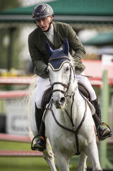 Daniel Coyle of Ireland, riding Incredible competes in the 2025 Spruce Meadows Masters on September 4, 2025 in Calgary, Alberta, Canada, North America