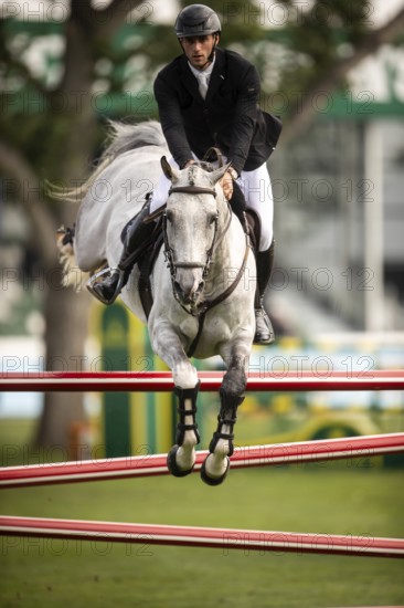 Richard Vogel of Germany, riding Cloudio competes in the 2025 Spruce Meadows Masters on September 4, 2025 in Calgary, Alberta, Canada, North America