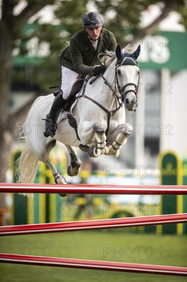 Daniel Coyle of Ireland, riding Incredible competes in the 2025 Spruce Meadows Masters on September 4, 2025 in Calgary, Alberta, Canada, North America